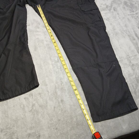 5.11 511 Mens 40x32 Taclite Pro Cargo Pants Black Ripstop Utility Tactical Work - Picture 9 of 11